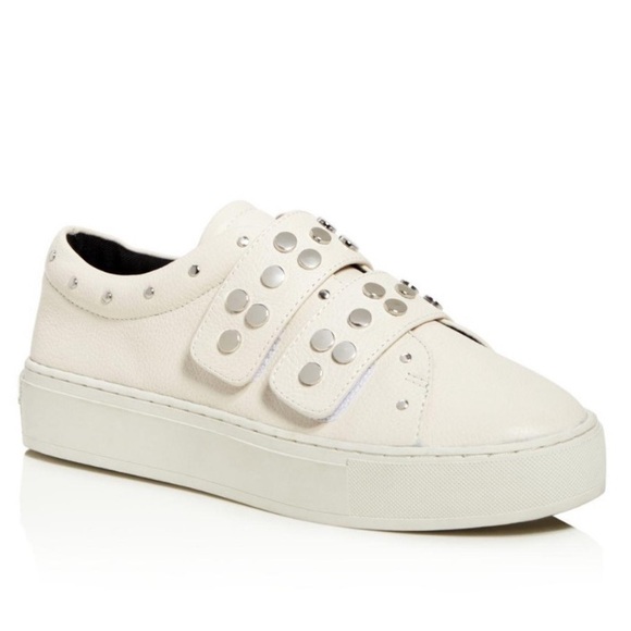 Rebecca Minkoff Shoes - Rebecca Minkoff Natasha Chalk White Studded Platform Sneaker Slip On Size 9